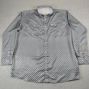 Drover Cowboy Threads Mens 2XL Tall Long Sleeve Button Vent Shirt Floral